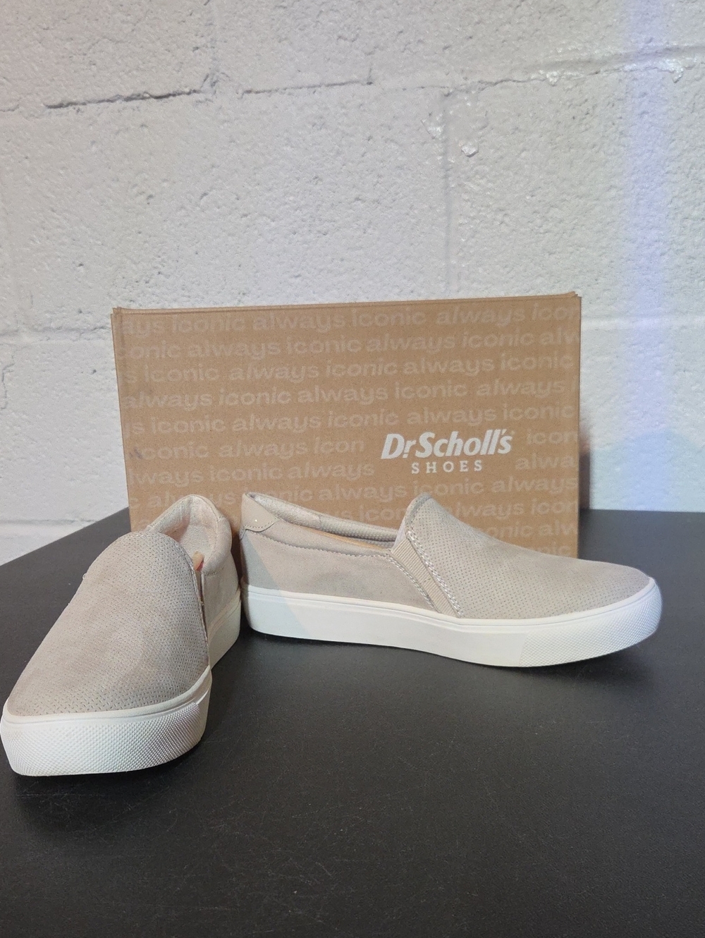 Dr. Scholl's Women's Slip-On Sneakers in Beige